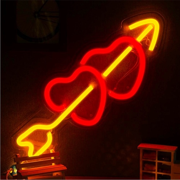 Urban Outfitters Other - Neon Cupid Heart Couple Valentines Love Retro 90s Party Festival LED USB Light